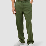 Refined Linen Pants Clover Green