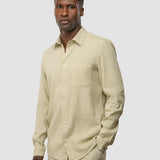 Refined Linen Long Sleeve Shirt Soft Sand