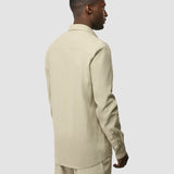 Refined Linen Long Sleeve Shirt Soft Sand