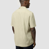 Refined Linen Bowling Short Sleeve Shirt Soft Sand