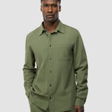 Seersucker Casual Shirt Clover Green