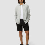 Seersucker Casual Shirt Green Stripes