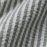 Seersucker Casual Shirt Green Stripes