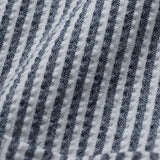 Seersucker Casual Shirt Navy Stripes