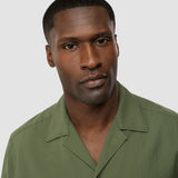 Seersucker Short Sleeve Shirt Clover Green