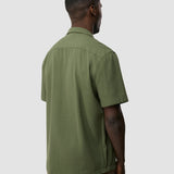 Seersucker Short Sleeve Shirt Clover Green