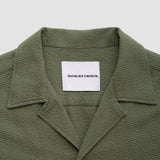 Seersucker Short Sleeve Shirt Clover Green