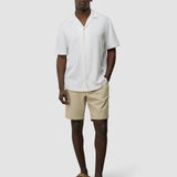 Seersucker Short Sleeve Shirt Blue Stripes
