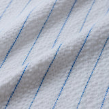 Seersucker Short Sleeve Shirt Blue Stripes