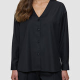 Women's Skye Belted Overshirt Black