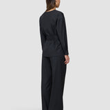 Women's Skye Belted Overshirt Black