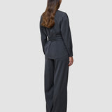 Women's Skye Belted Overshirt Charcoal Melange