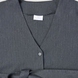 Women's Skye Belted Overshirt Charcoal Melange