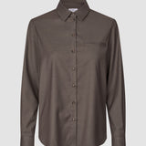 Women's Skye Shirt Dark Chestnut Melange