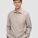 Soft Flannel Shirt Beige