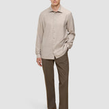 Soft Flannel Shirt Beige