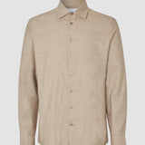 Soft Flannel Shirt Beige