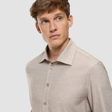 Soft Flannel Shirt Beige