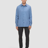 Soft Flannel Shirt Dusky Blue