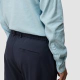 Tech Linen Elastic Pants Midnight Blue