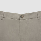 Tech Linen Elastic Pants Raw Beige