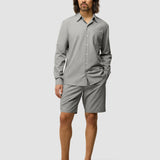 Tech Linen Casual Shirt Charcoal