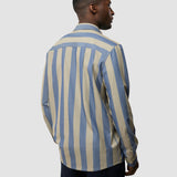 Tech Linen Casual Shirt Coastal Stripes