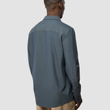 Tech Linen Casual Shirt Navy