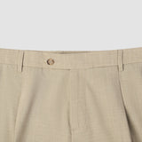 Tech Wool Suit Pants Relaxed Fit Sand