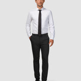 Tech Wool Suit Pants Slim Black