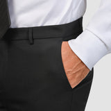 Tech Wool Suit Pants Slim Black