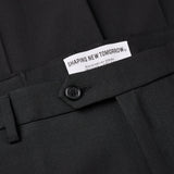 Tech Wool Suit Pants Slim Black