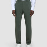Tech Wool Suit Pants Slim Green Night