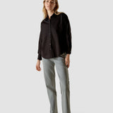 Oversized Long Sleeve Shirt Black