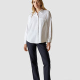 Oversized Long Sleeve Shirt White