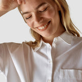 Oversized Long Sleeve Shirt White