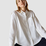 Oversized Long Sleeve Shirt White