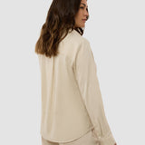 Women's Linen Shirt Sandy Beige