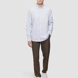 All-Day Oxford Shirt Beige Stripes
