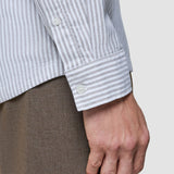 All-Day Oxford Shirt Beige Stripes