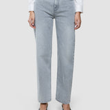 Women's Classic Jeans Straight Light Grey Washed
