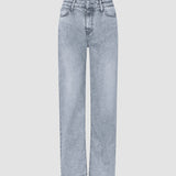Women's Classic Jeans Straight Light Grey Washed