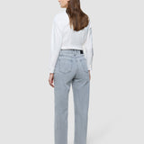 Women's Classic Jeans Straight Light Grey Washed