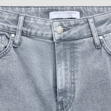 Women's Classic Jeans Straight Light Grey Washed