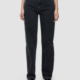 Jeans Straight Washed Black