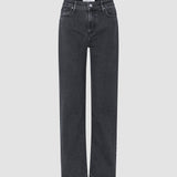 Jeans Straight Washed Black