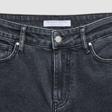 Jeans Straight Washed Black