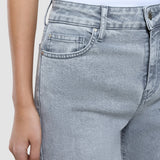 Women's Classic Jeans Tapered Light Grey Washed