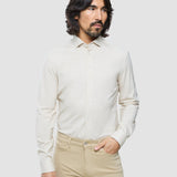Classic Shirt Beige Twill Slim