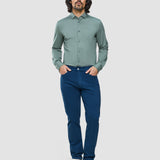 Classic Shirt Mist Green Slim